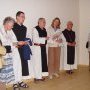 The monks from Latrun leading "Donna Nobis Pacem"
