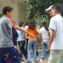 students on first day