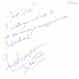 Guestbook entry