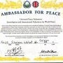 Ambassador for Peace
