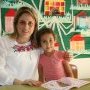 Elenora with her teacher Yasmin