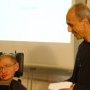 Rayek Rizek with Prof. Hawking