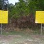 Signs posted in Yalu
