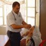Dr. Nader Abdel-Rahman with patient